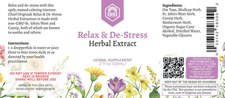 Relax & De-Stress Herbal Extract 2fl oz (60ml) (3-Pack)