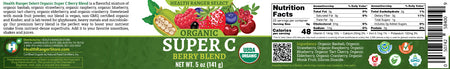 Organic Super C Berry Blend 5oz (141g) (6-Pack)