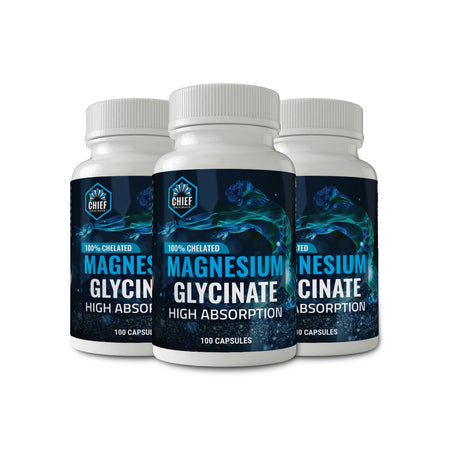 Magnesium Glycinate High Absorption 100 Caps (3-Pack)