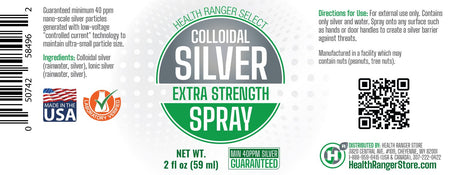 Brighteon Social GIFT - Colloidal Silver Extra Strength Spray 2 fl oz (59 ml) - 40ppm