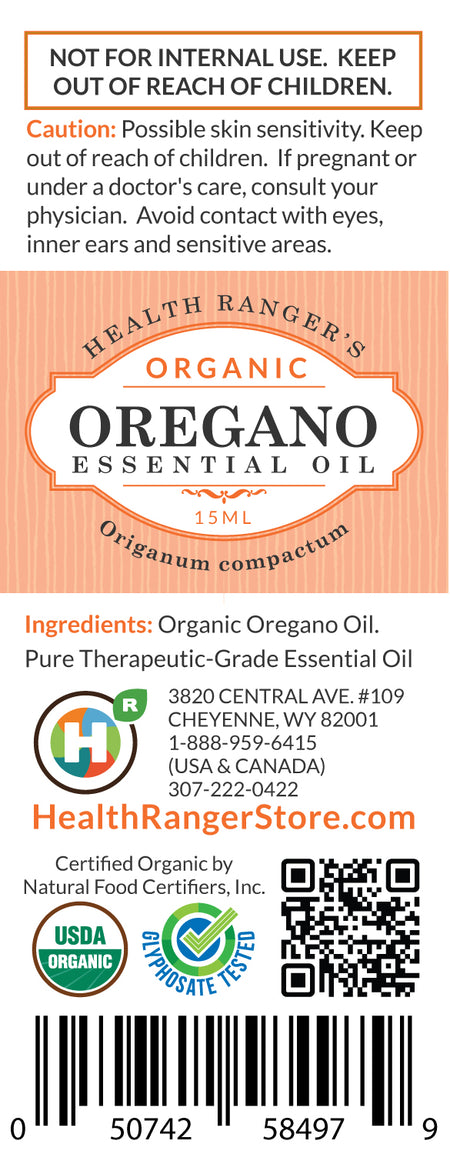 Organic Oregano Essential Oil 0.5oz (15ml) (3-Pack)
