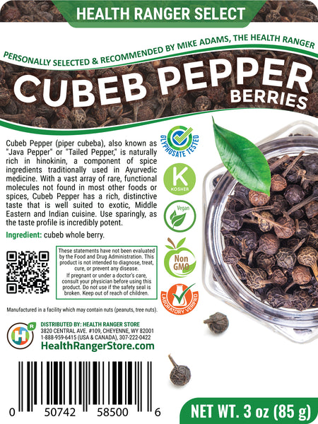 Cubeb Pepper Berries (Whole) 3 oz (85g)