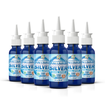 Colloidal Silver Nasal Spray 2 fl. oz (59 ml) (6-Pack)