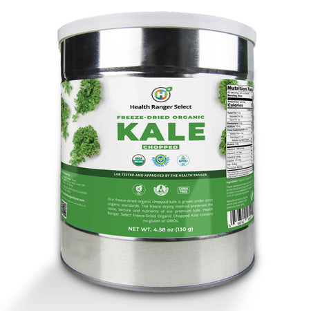 Freeze-Dried Organic Chopped Kale 4.58 oz (130g) (10# CAN) (2-Pack)