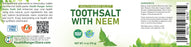 Health Ranger Select Toothsalt with Neem 4 oz (113g) (6-Pack)