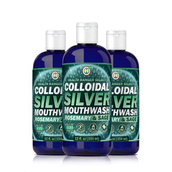 Colloidal Silver Rosemary & Sage Mouthwash 12oz (354ml) (3-Pack)