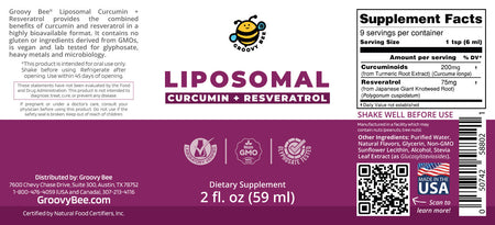 Liposomal Curcumin + Resveratrol 2fl. oz (59ml) (3-Pack)