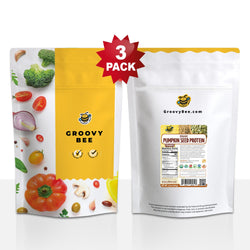 Organic Gluten-Free Vegan Plant-Based Pumpkin Seed Protein Powder 12oz (340g) (3-Pack)