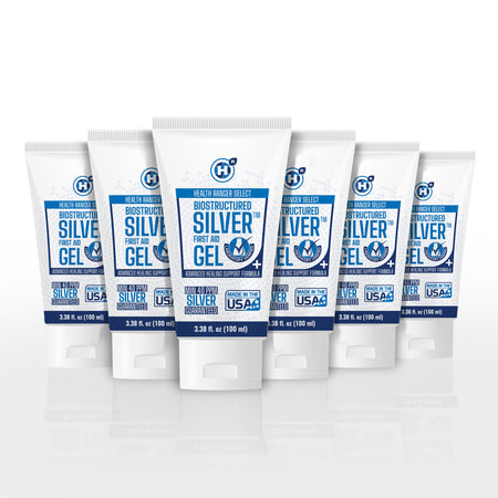 Biostructured Silver™ First Aid Gel Tube 3.38 fl. oz (100 ml) (6-Pack)