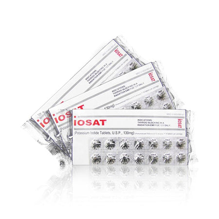 iOSAT Potassium Iodide Tablets 130 mg (FDA approved) (3-Pack)